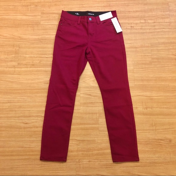 Midrise Flex Fit Waistband Jeans Pink 